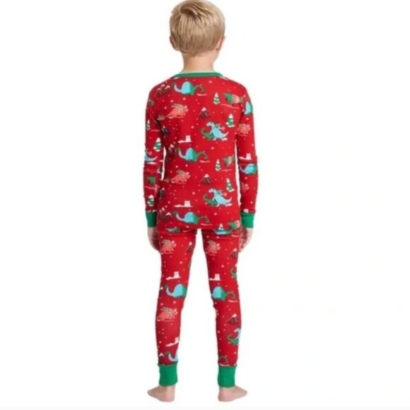 NWT Wondershop Holiday Christmas Dinosaur Print Pajama Set Toddler Size 3T - Picture 8 of 8